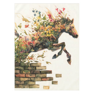 Mantel Naturaleza Salto de Caballos Botánicos Florales