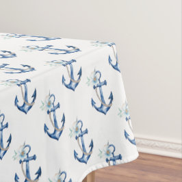 Mantel Nautical Baby Shower Tablecloth | Floral azul de m