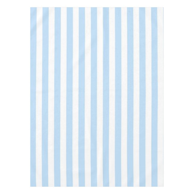 Mantel Nautical Chic Pastel Blue Stripes Pattern Spring (Anverso)