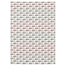 Mantel Nautical Sailboats with Holiday lights harbor boat