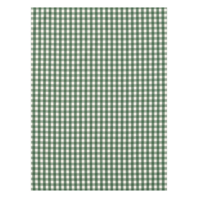 Mantel Navidad de Gingham Verde Pino (Anverso)