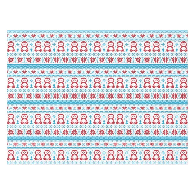 Mantel Navidad y modelo hecho punto invierno (Frente (Horizontal))