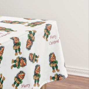 Mantel Navidades baratos en trolls y luz de árbol