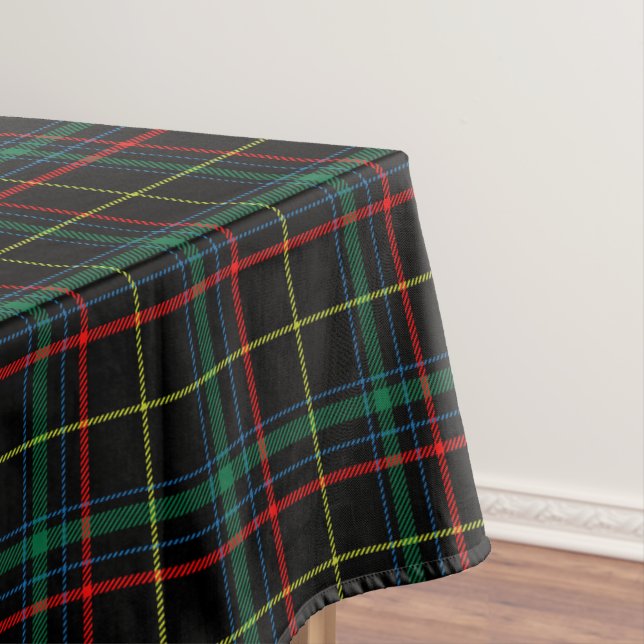 Mantel Navidades Black Tartan Plaid (In Situ)