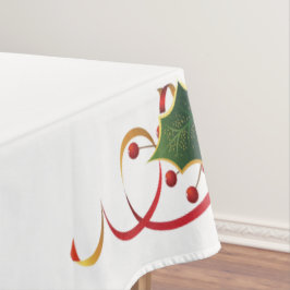 Mantel Navidades blancos Holly Tablecloth
