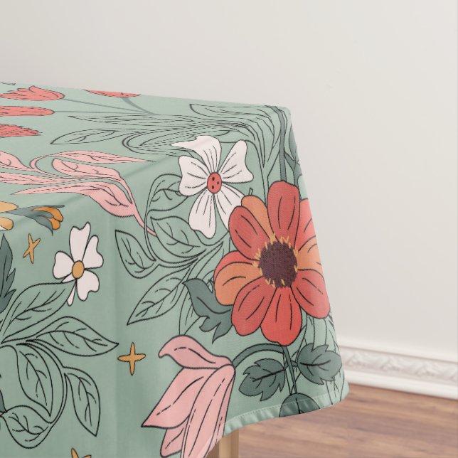 Mantel Navidades botánicos de Sage Green Floral (In Situ)