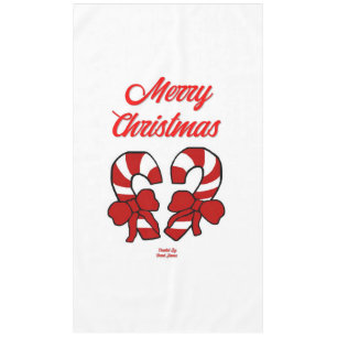 Mantel Navidades Candy Canes Tablecloth