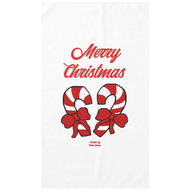 Mantel Navidades Candy Canes Tablecloth (Anverso)