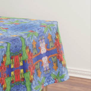 Mantel Navidades caprichosos saludan la pintura acuarela