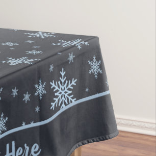 Mantel Navidades celebran copos de nieve personalizados e