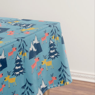 Mantel Navidades, ciervos, bosques, árboles de Navidad,