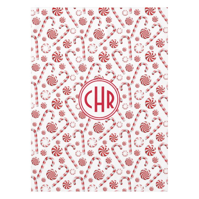 Mantel Navidades clásicos Candy Cane Car (Anverso)