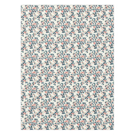 Mantel Navidades Clásicos de Holly Verde y Rojo y Berries