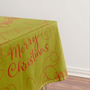 Mantel NAVIDADES con un patrón transparente rojo con LINE
