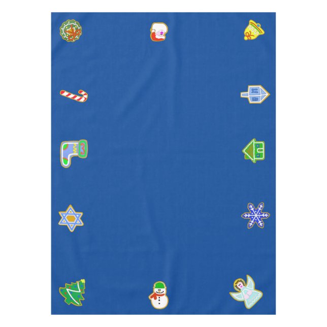 Mantel Navidades Cookies Chrismukkah Tablecloth (Anverso)