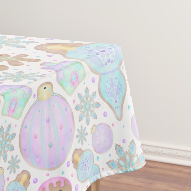 Mantel Navidades Cute para niños Patrón de galletas de pa (In Situ)