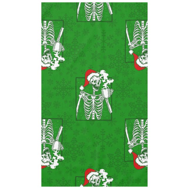 Mantel navidades de gótico crían esqueleto de café (Anverso)