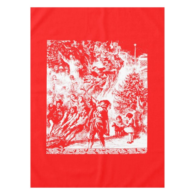 Mantel Navidades de impresión pasada (Anverso)