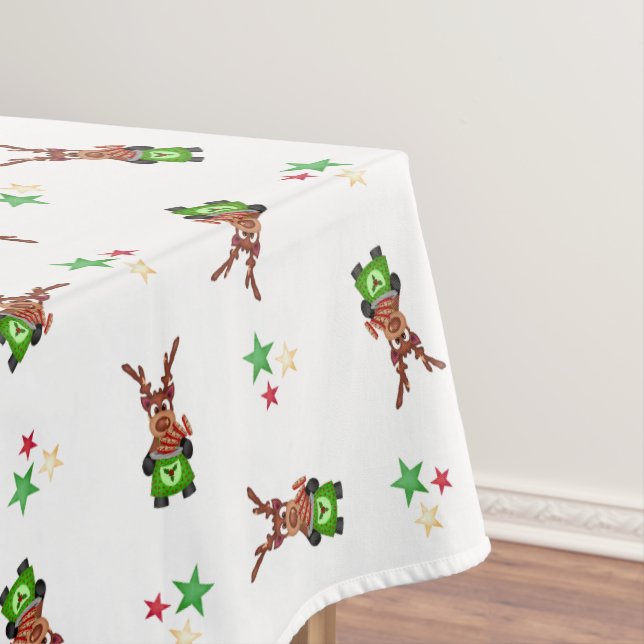 Mantel Navidades De Kasky Verde Y Rojo Festividad Rina (In Situ)