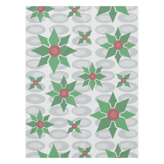 Mantel Navidades de la Edad Atómica Holly Silver (Anverso)