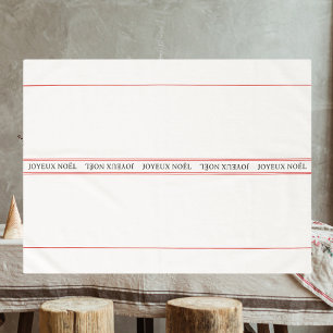 Mantel Navidades de la franja tradicional francesa Joyeux