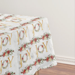 Mantel Navidades de la guerra de la poinsettia roja de la