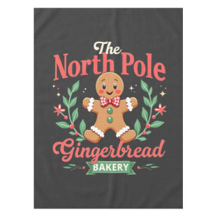 Mantel Navidades de la panadería Gingerbread del Polo Nor