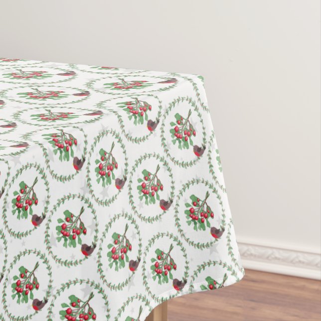 Mantel Navidades de la Red Robin Wreath, Estrella Blanca  (In Situ)