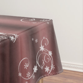 Mantel Navidades de Marsala y White Swirls