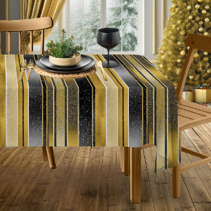 Mantel Navidades de oro negro Fa La La Pattern#27 ID1009