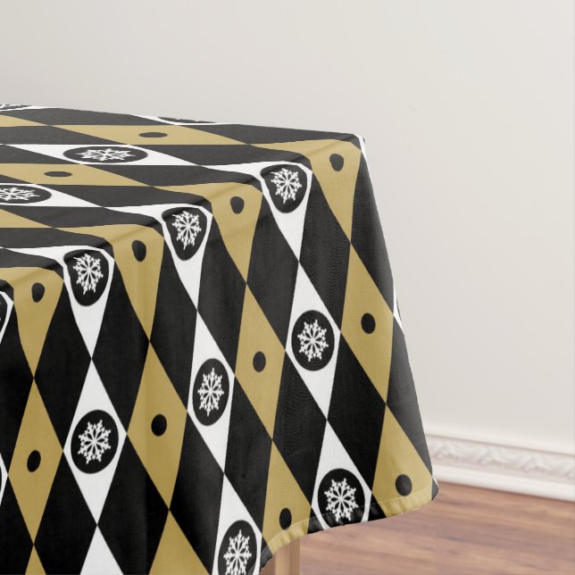 Mantel navidades de oro negro y elegante (In Situ)