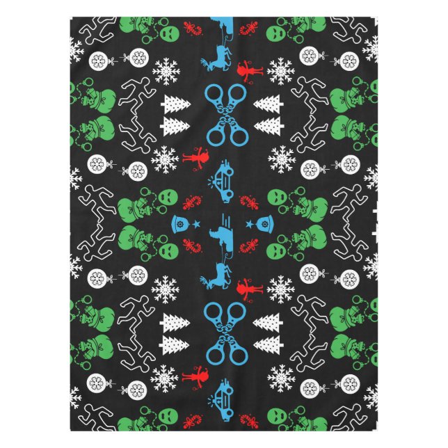 Mantel Navidades de policía decorativos (Anverso)