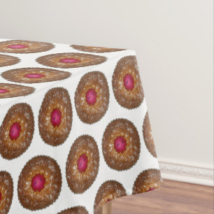 Mantel Navidades de Raspberry Linzer Torte Cookie Baking