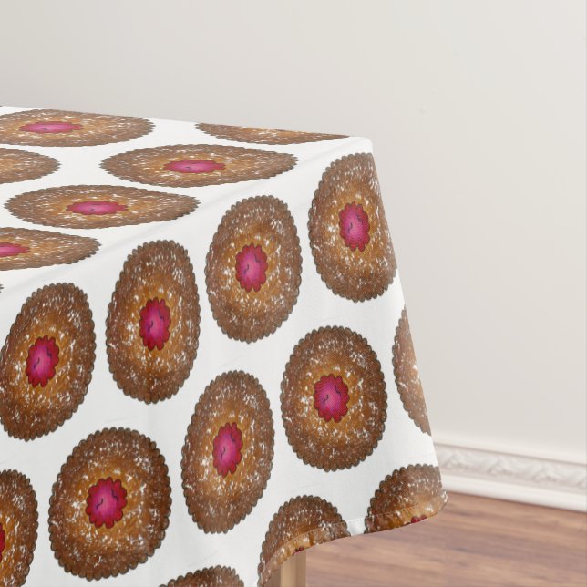 Mantel Navidades de Raspberry Linzer Torte Cookie Baking (In Situ)