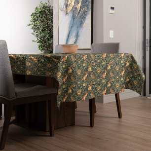 Mantel Navidades de William Morris Woodland Floral Rabbit