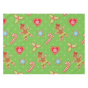 Mantel Navidades del corazón de Gingerbread Tablecloth