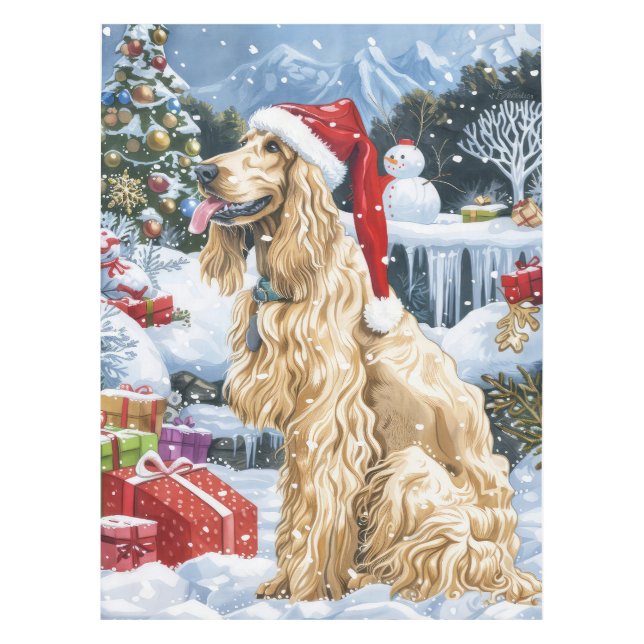Mantel Navidades del Hound Dog Winter Afganos Wonderland  (Anverso)