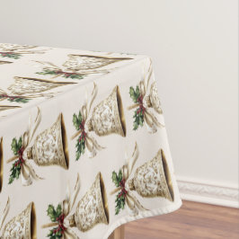 Mantel Navidades dorados golpean hermosas hojas verdes