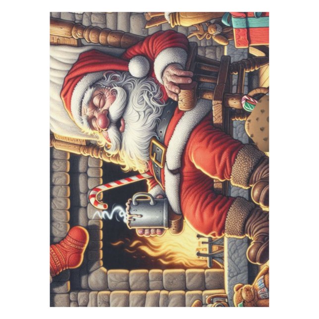 Mantel Navidades durmientes de Santa María (Anverso)