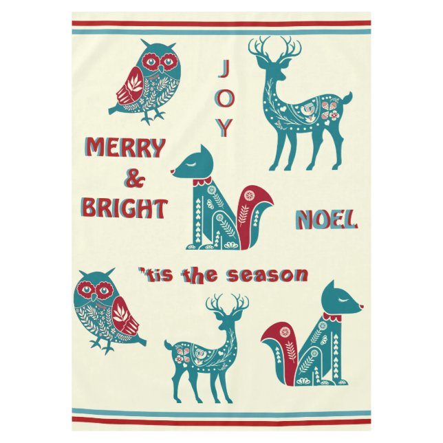 Mantel Navidades escandinavos   (Anverso)