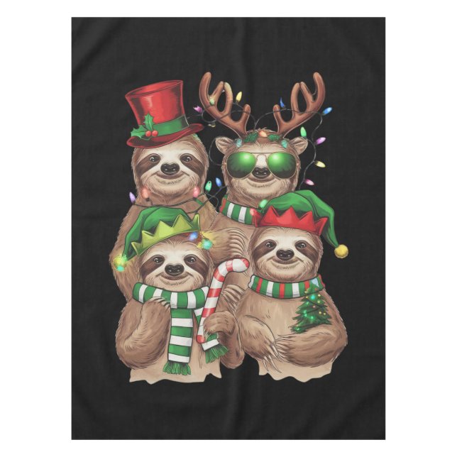 Mantel Navidades eslovacos Merry Slothmas Sloth Lover Reg (Anverso)