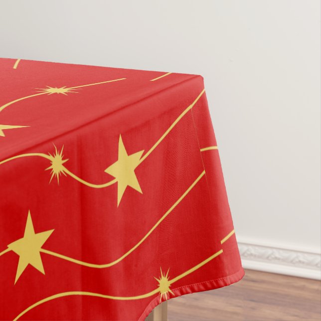 Mantel Navidades Estrellas de Oro Vacaciones De Estilo Ro (In Situ)