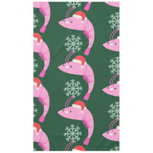 Mantel navidades feos camaroneros santa snowflake