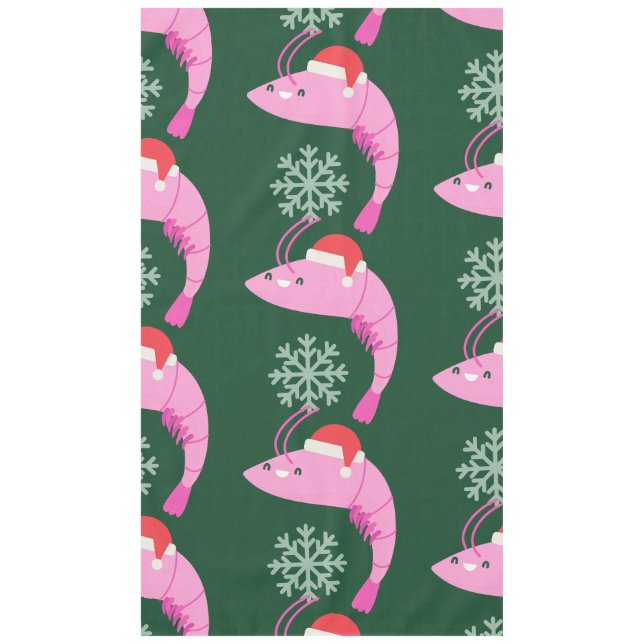 Mantel navidades feos camaroneros santa snowflake (Anverso)