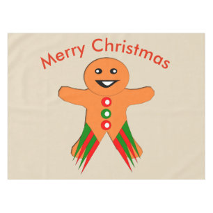 Mantel Navidades Fiesta Gingerbread Man Tablecloth