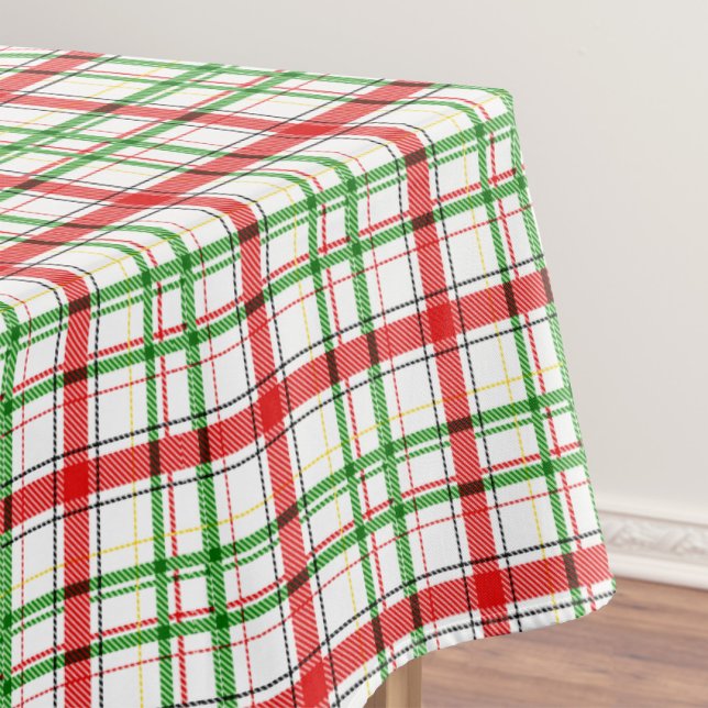Mantel Navidades Flannel Plaid Tartan Design - Blanco (Subido por el creador)