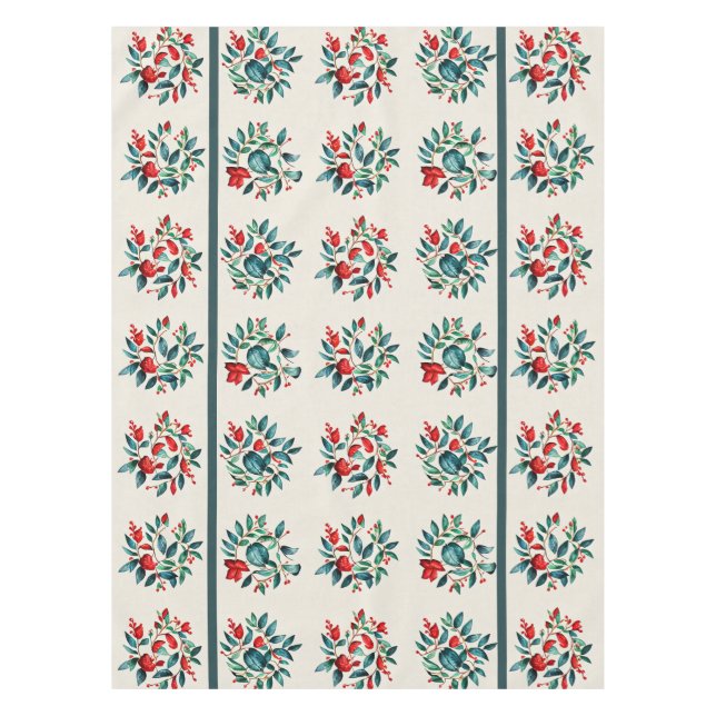 Mantel Navidades Florals Tablecloth (Anverso)