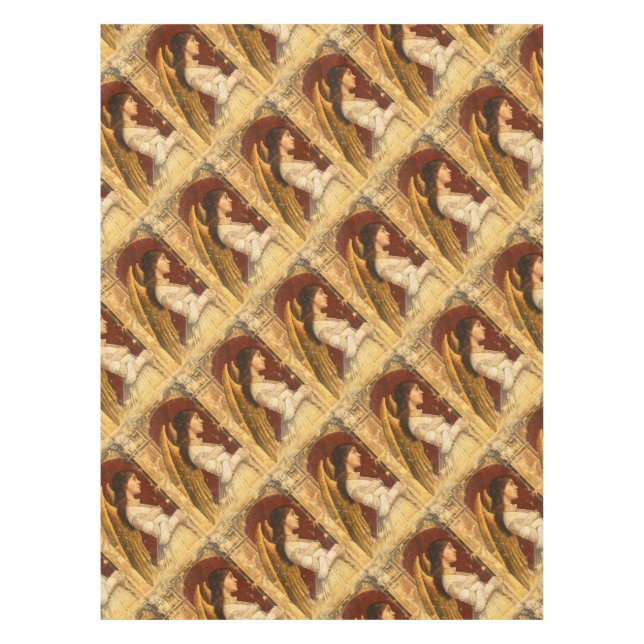 Mantel Navidades Fresco Angel (Anverso)