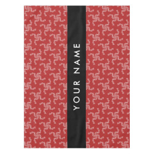 Mantel Navidades Garland, Red, Tu nombre, Personalizar
