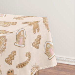 Mantel Navidades Gingerbread Cookies Candy Canes